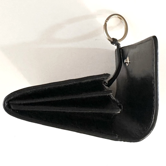 Cole Haan Black Leather Key Ring Wallet VINTAGE - Picture 8 of 10